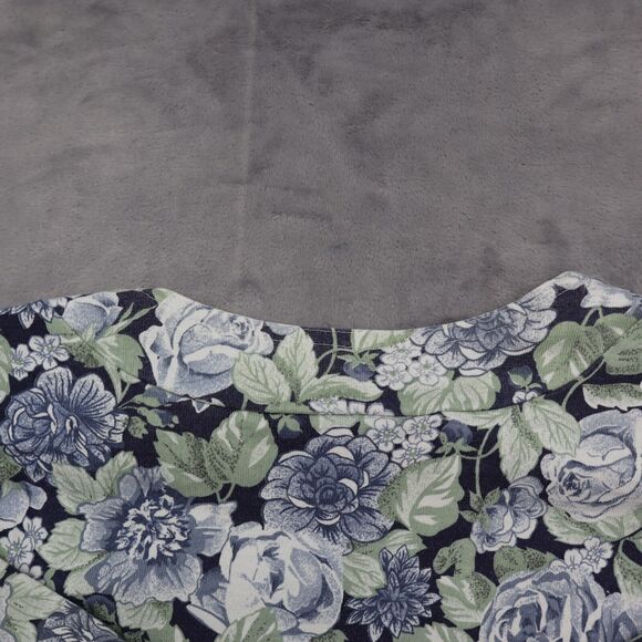 Best American Clothing Co Shirt Womens S Multicolor Floral Cropped Pullover - Picture 12 of 16